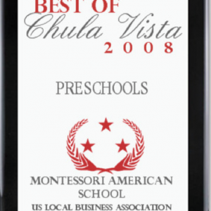 Best of Chula Vista, Preschools 2008 students creating imaginative stories using Montessori language materials