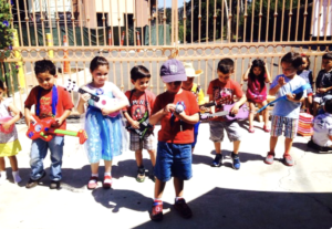 a child studying plants using Montessori botany materials and puzzles