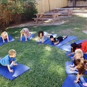 students observing nature through Montessori science activities
